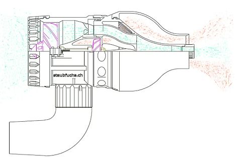 Technische Zeichnung eines Gehäuses oder Bauteils