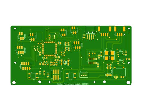 PCB-Layout einer Fernbedienung Hexabod