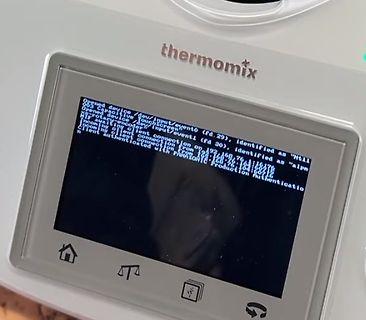 Foto eines Thermomix-Displays mit Fehlermeldung