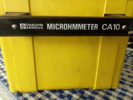 Chauvin Arnoux Microhmmeter CA10
