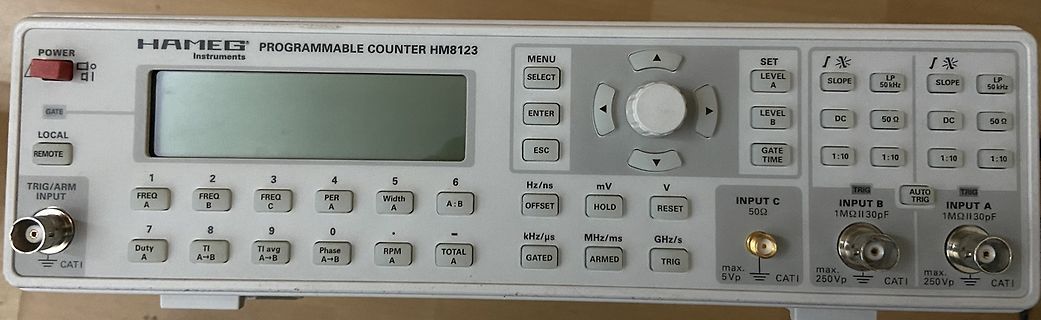 Hameg HM8123 programmierbarer Zähler