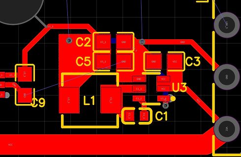 PCB-Layout einer Leiterplatte