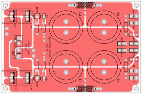 PCB-Layout eines Netzteils