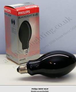 Philips Blacklight Blue Glühlampe und Verpackung