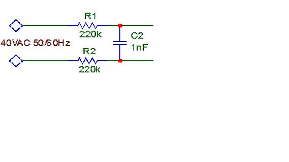 Schaltplan eines RC-Glieds