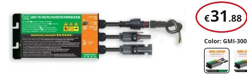 Grid Tie Micro Inverter mit Kabeln