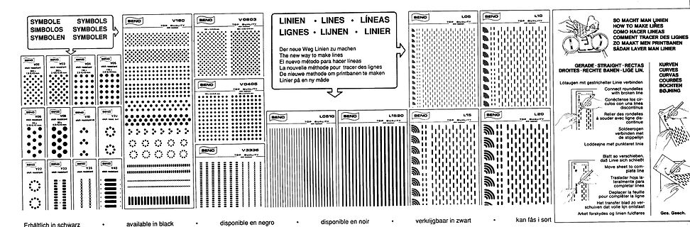 Produktkatalog für Linienmuster und Symbole