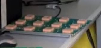 Leiterplatte mit SMD-Bauteilen