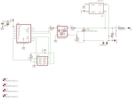 Schaltplan mit ESP-WROOM-02 und Optokoppler