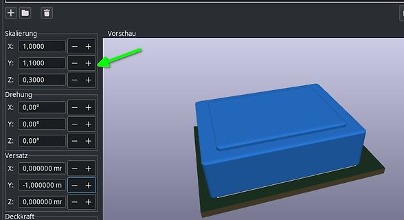 CAD-Software mit 3D-Modell eines Gehäuses