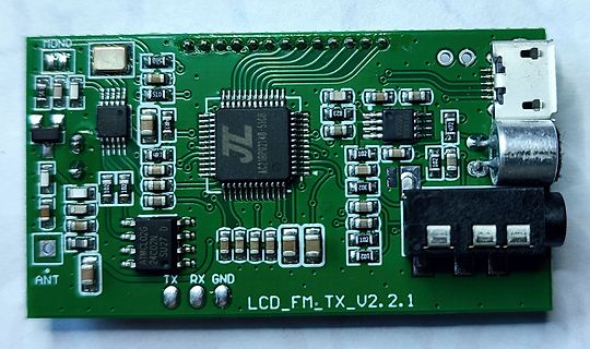 Leiterplatte LCD_FM_TX_V2.2.1 mit JL Chip