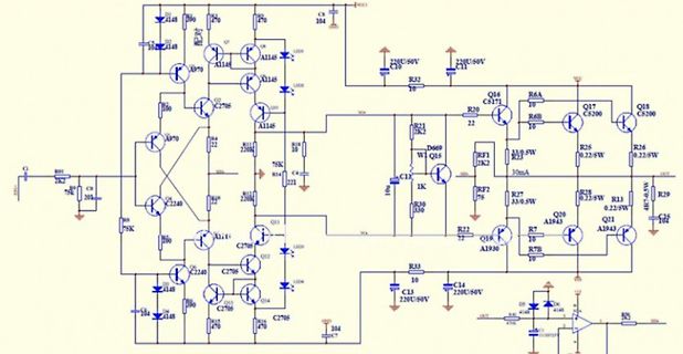 Schaltplan einer Transistor-Schaltung mit LEDs