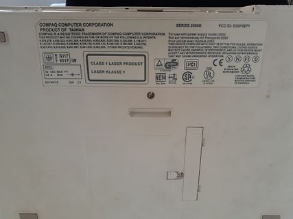 Typenschild eines Compaq Computer Netzteils