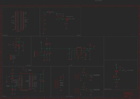 Schaltplan ESP32 mit E-Paper HAT und Spannungsregler