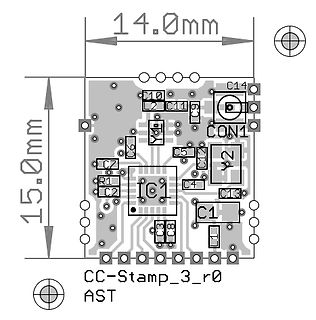 PCB-Layout einer kleinen Leiterplatte