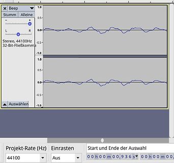 Audioschnittprogramm Wellenform-Ansicht