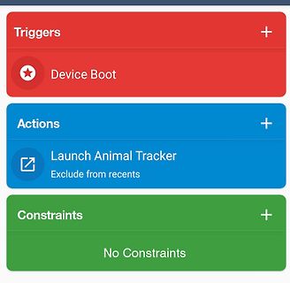 Automatisierungs-App mit Triggern, Aktionen und Constraints