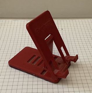 Roter Kunststoff-Halter für Display oder Smartphone