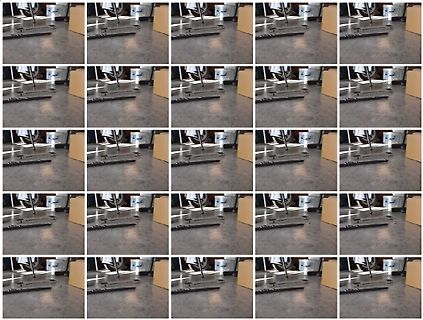 Serie von Fotos eines Messaufbaus
