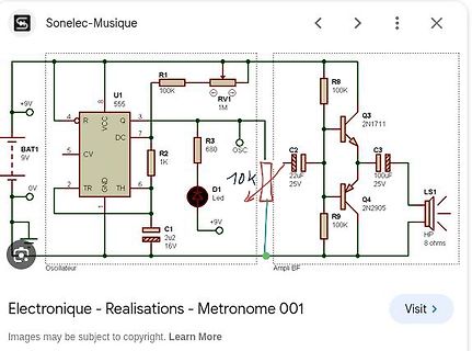 Schaltplan eines Metronoms