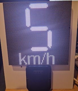 LED-Matrix Anzeige einer Geschwindigkeit