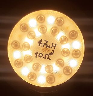 Leuchtende LED-Matrix mit handschriftlichen Werten