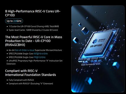 Produktpräsentation RISC-V UR-CP100 Prozessoren