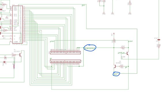 Ausschnitt eines elektronischen Schaltplans
