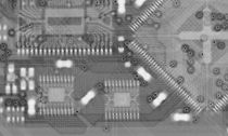 CAD-Ansicht eines Leiterplatten-Layouts