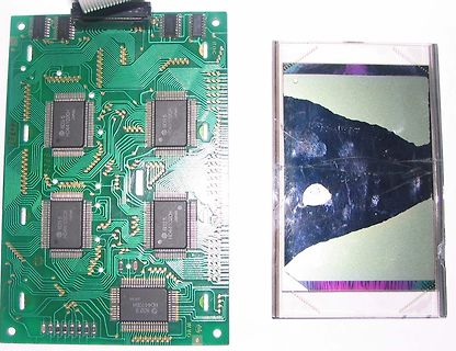 Leiterplatte mit integrierten Schaltkreisen und Displaymodul