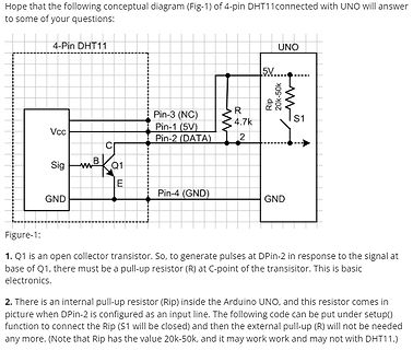Schaltplan DHT11 mit Arduino UNO