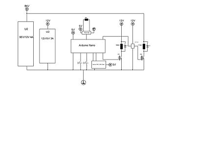 Schaltplan mit Arduino Nano und Spannungsreglern