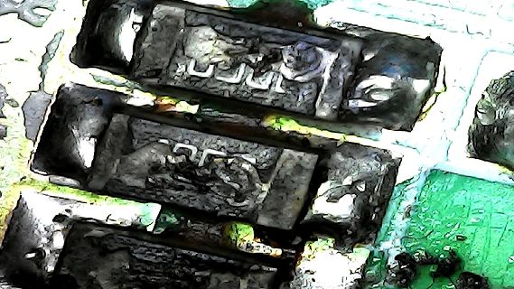 Nahaufnahme von elektronischen Bauteilen