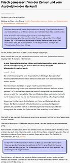 Screenshot eines Zeitungsartikels über einen Messerangriff