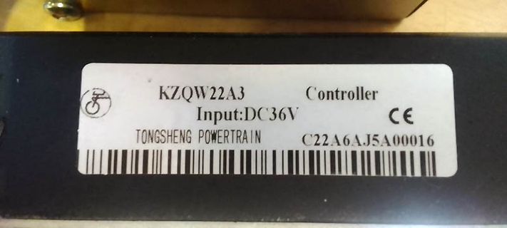 Typenschild eines Controllers