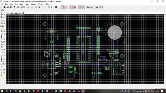 PCB-Layout in Autodesk EAGLE