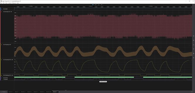 Oszilloskop-Aufnahme von Wellenformen in Logic Pro