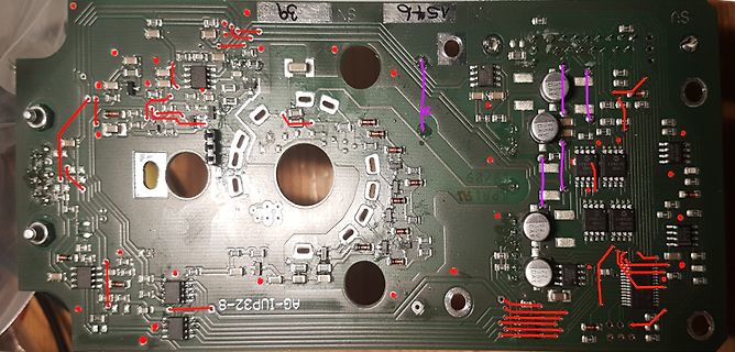 Leiterplatte mit elektronischen Bauteilen