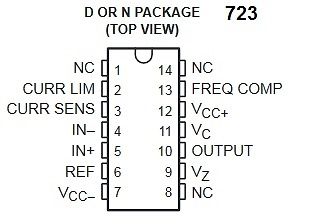 Pinbelegung eines D OR N Package ICs