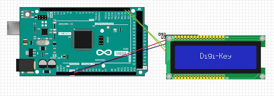 Verbindung Arduino Mega mit LCD-Display