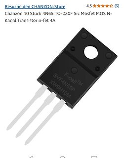 Produktseite eines SiC MOSFET Transistors