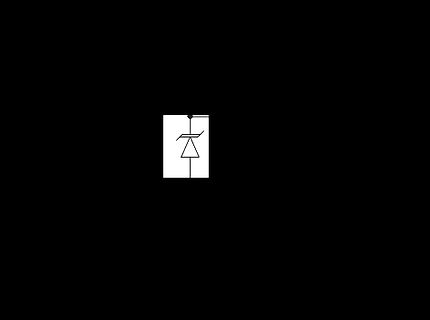Schaltplan eines Zener-Dioden-Symbols