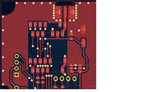 Leiterplatten-Layout einer Elektronikschaltung