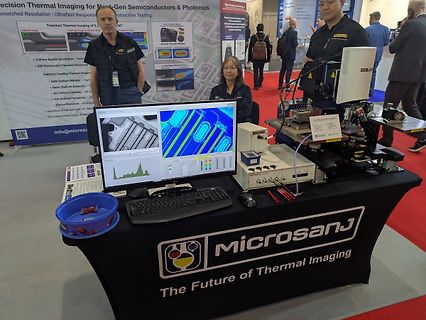 Messstand von Microsanj auf einer Messe