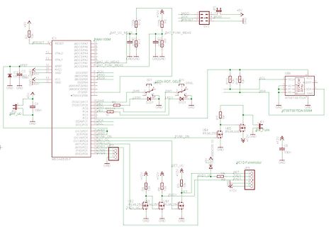 Schaltplan mit ATmega8535-P Mikrocontroller