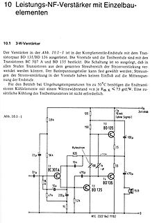 Schaltplan eines 3-W-Verstärkers