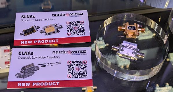 Narda MITEQ Verstärker und Informationskarten