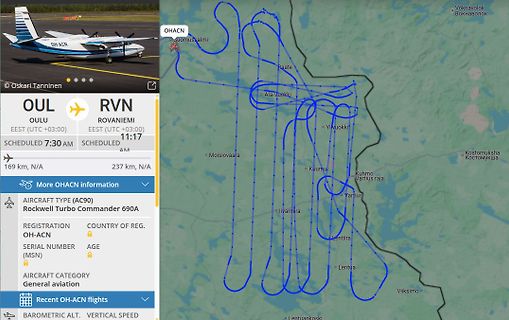 Flugverlauf und Flugzeugdetails OH-ACN