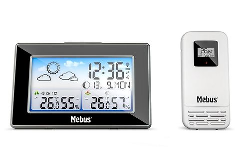 Mebus Wetterstation mit Display und Sensor
