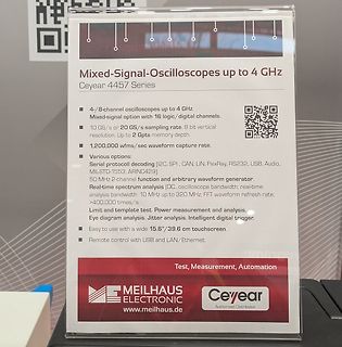 Werbeplakat für Ceyear Oszilloskope